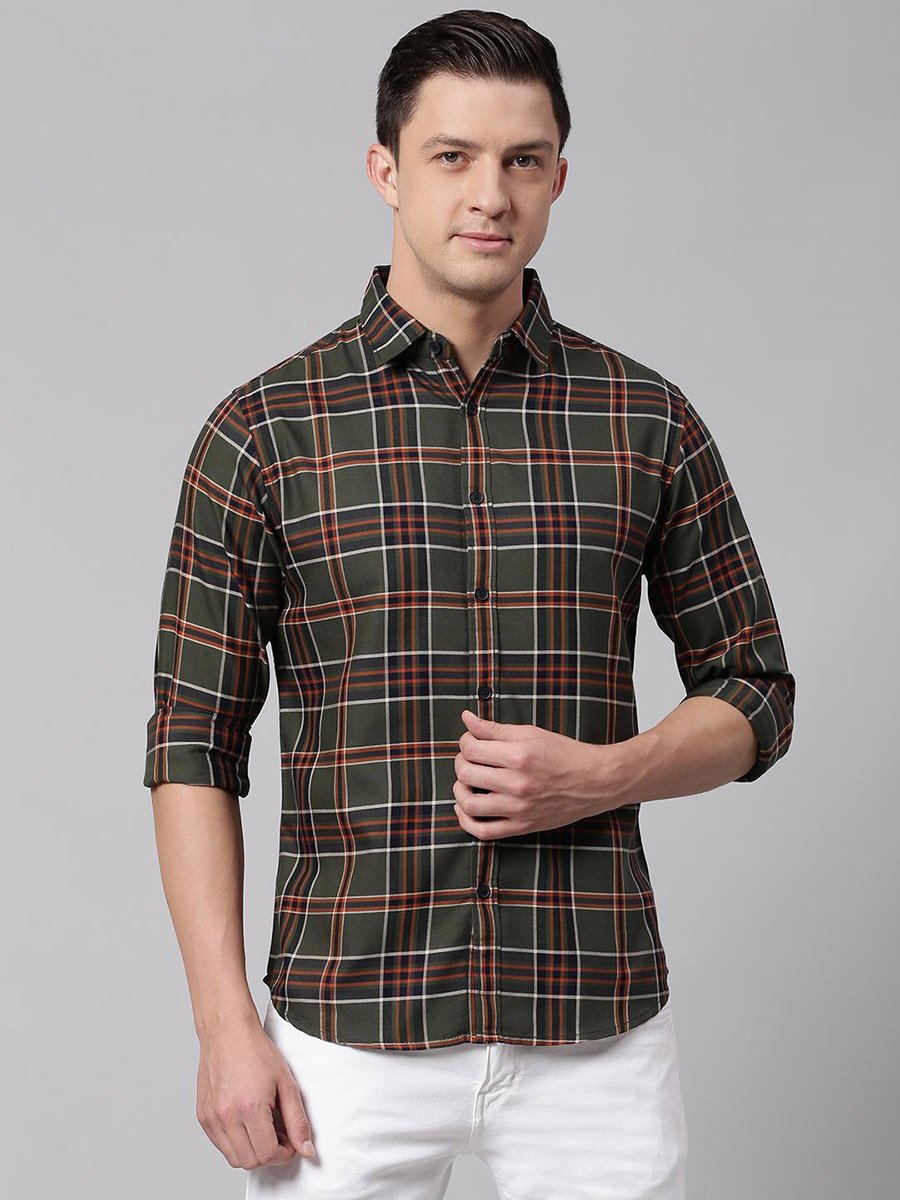 Checked Long Sleeves Casual Shirt