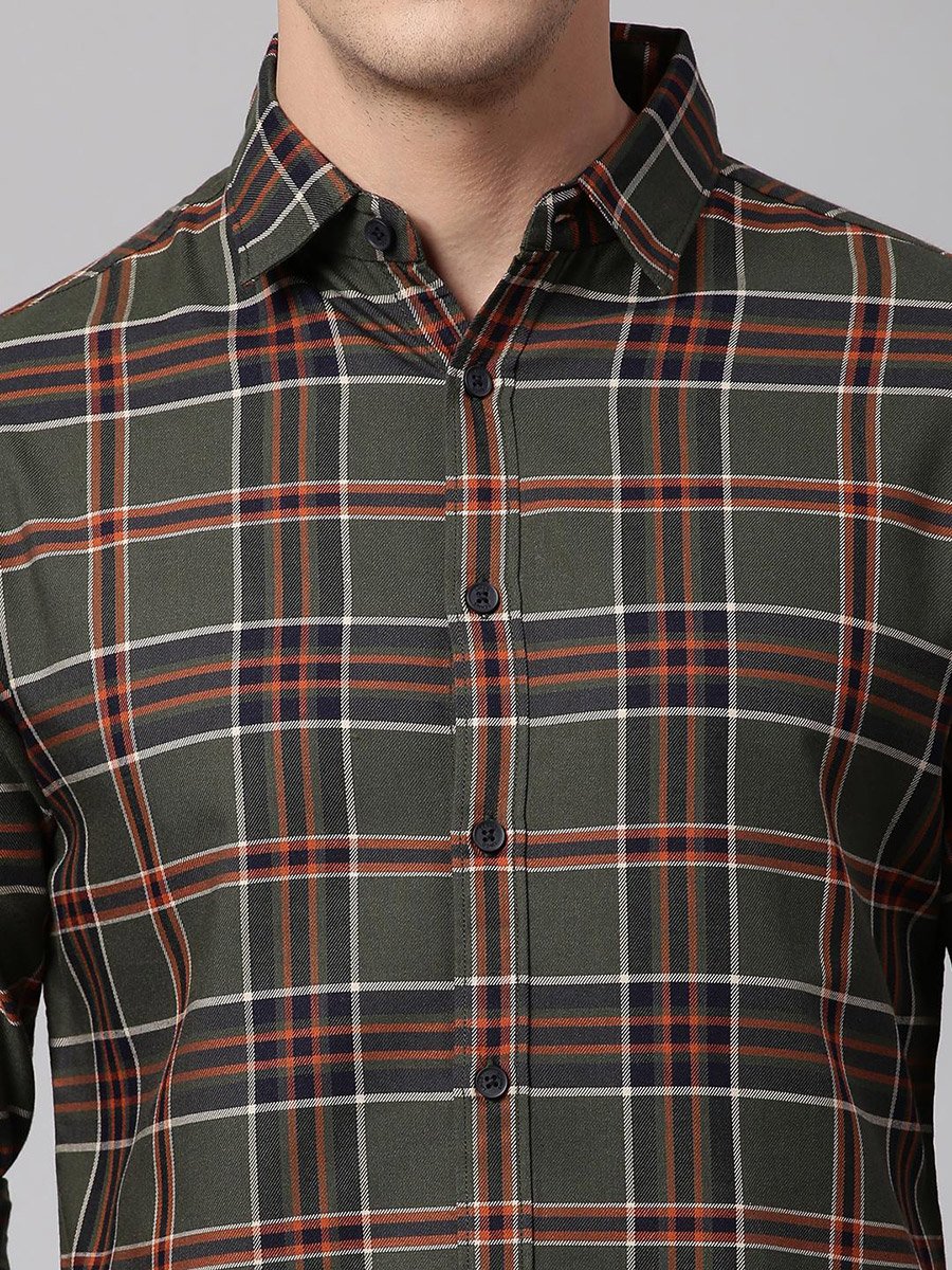 Checked Long Sleeves Casual Shirt