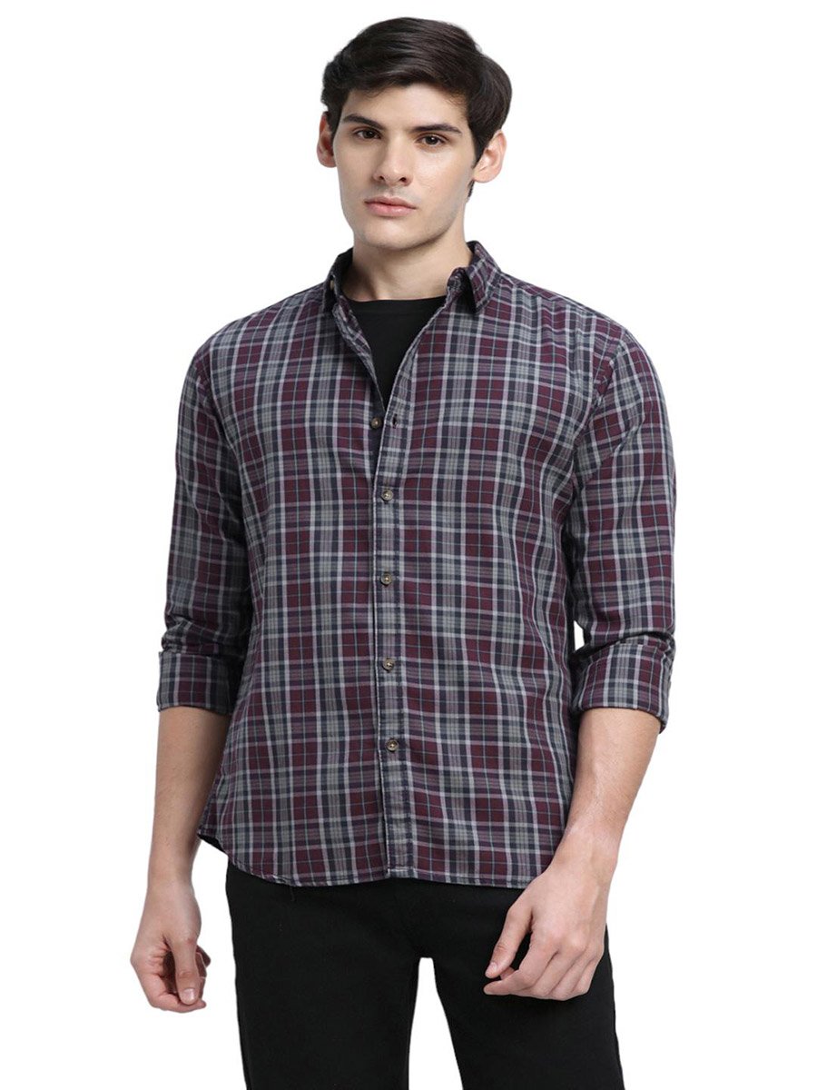 Checked Long Sleeves Casual Shirt