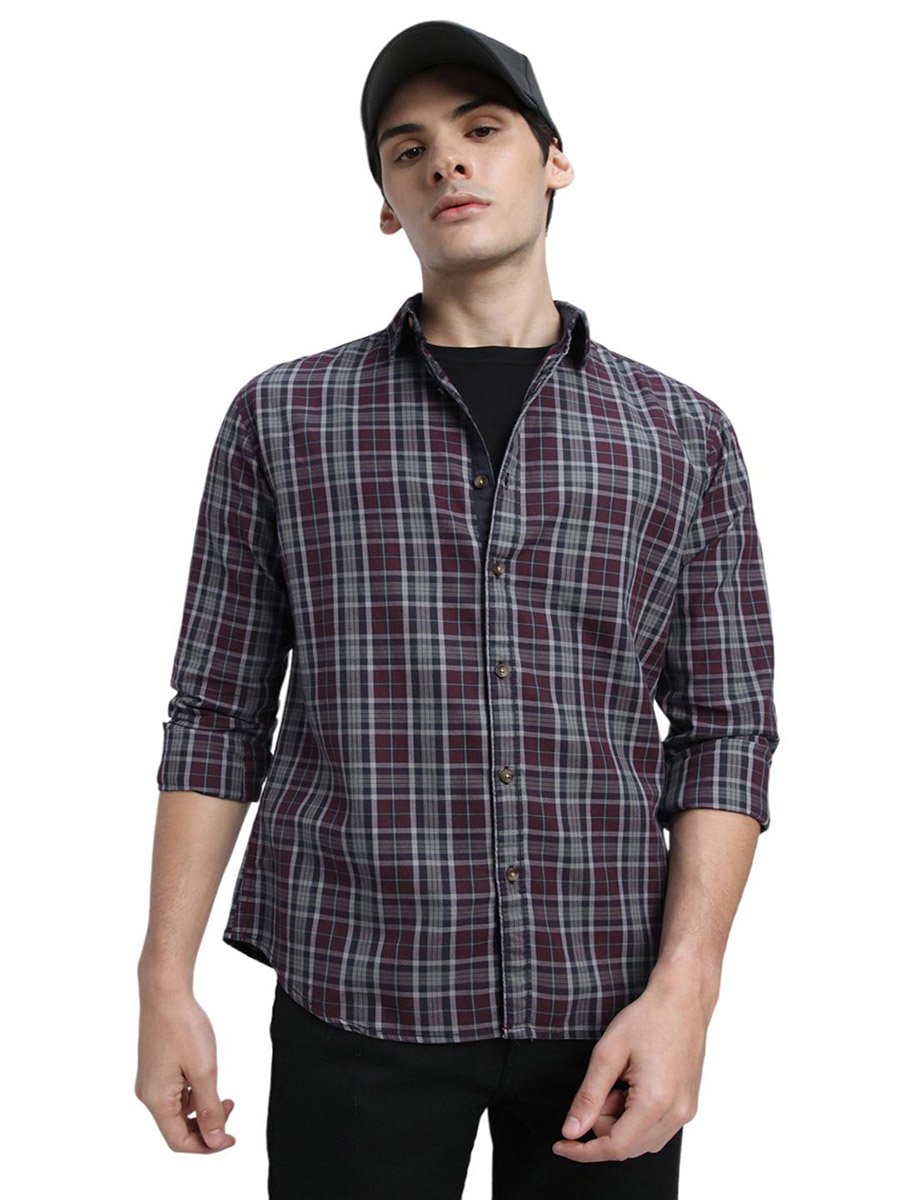 Checked Long Sleeves Casual Shirt