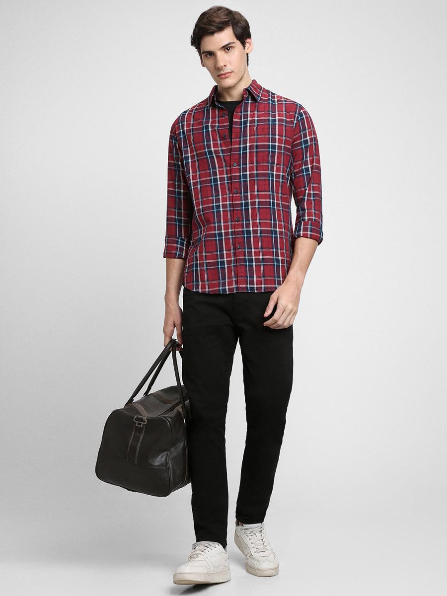 Checked Long Sleeves Casual Shirt