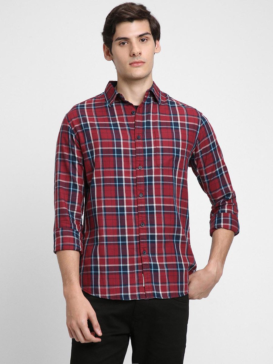Checked Long Sleeves Casual Shirt