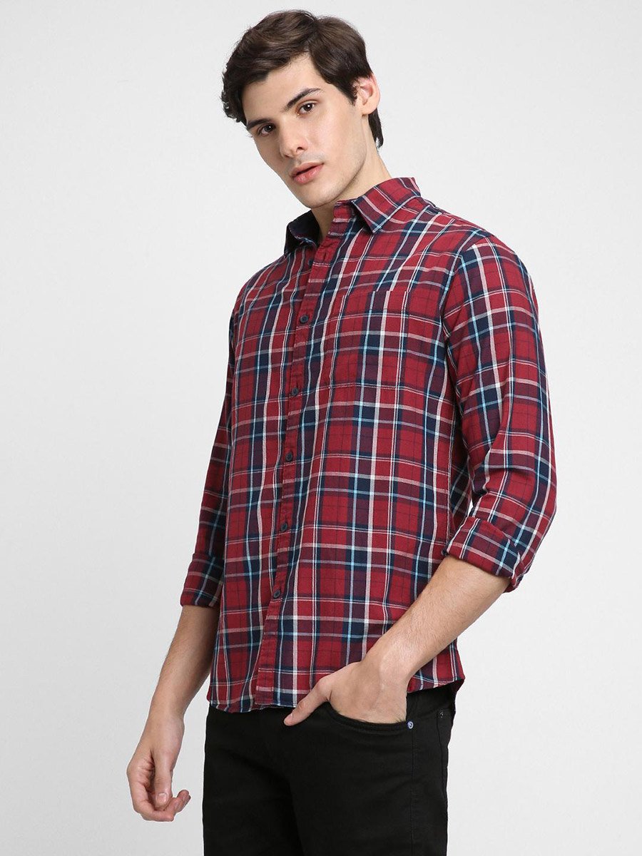 Checked Long Sleeves Casual Shirt