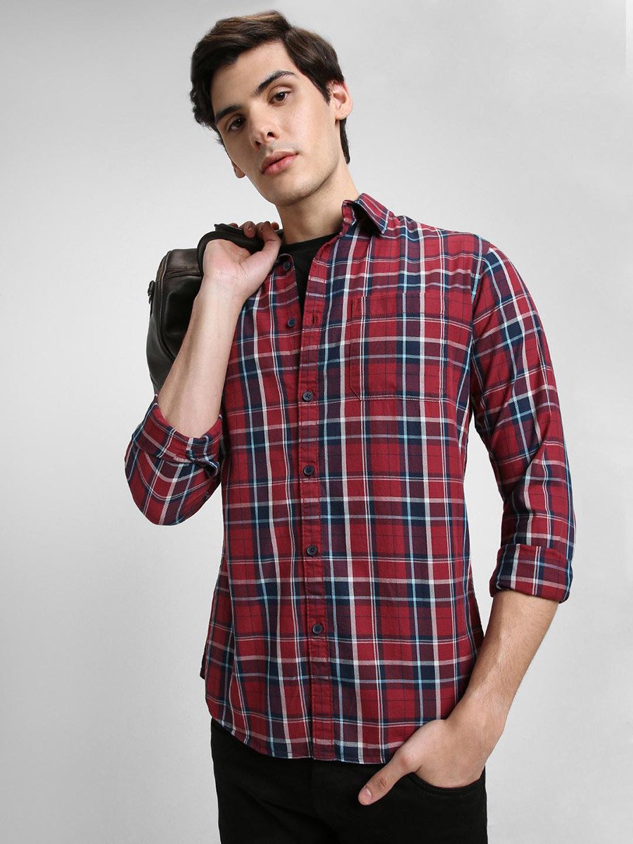 Checked Long Sleeves Casual Shirt