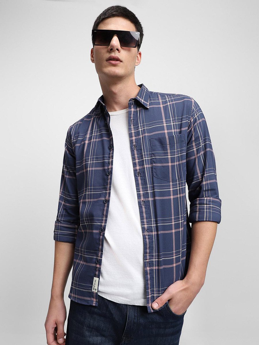 Checked Long Sleeves Casual Shirt