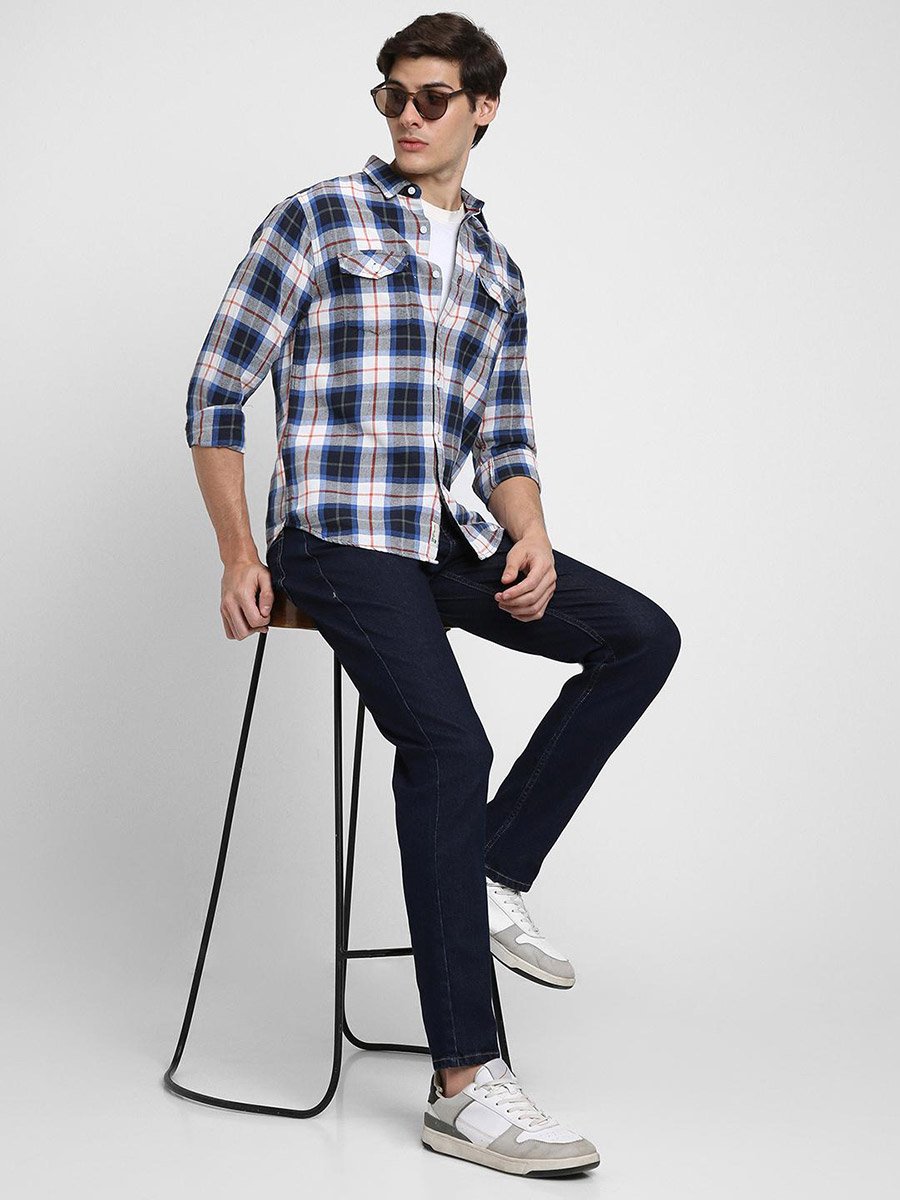Checked Long Sleeves Casual Shirt