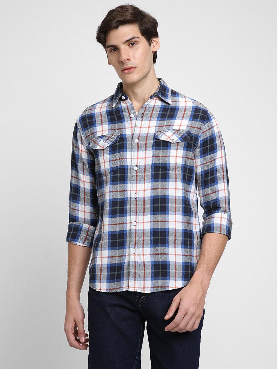 Checked Long Sleeves Casual Shirt