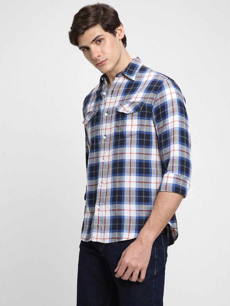 Checked Long Sleeves Casual Shirt