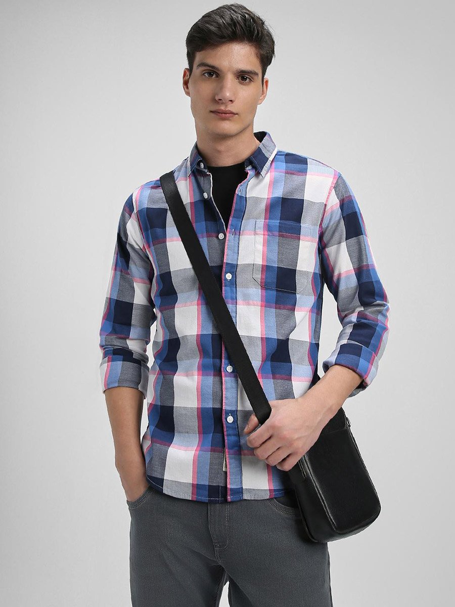 Checked Long Sleeves Casual Shirt