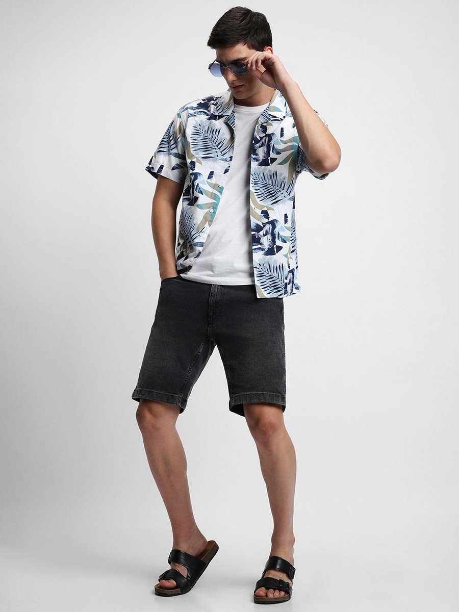AOP Button-Down Casual Shirt