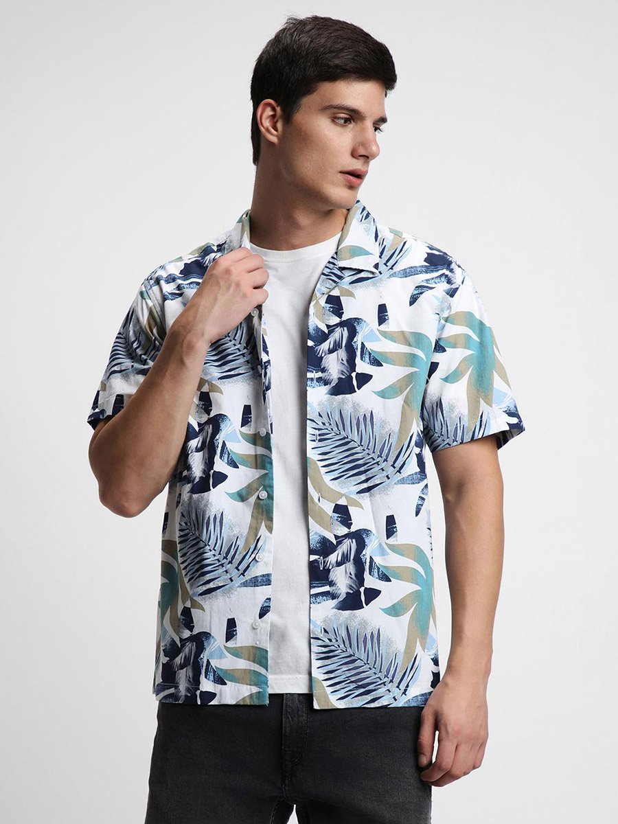 AOP Button-Down Casual Shirt