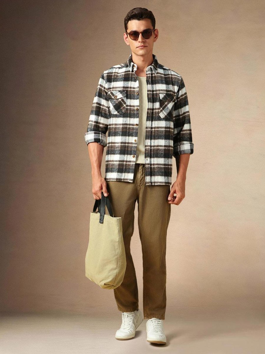Plaid Flannel Long Sleeves Shirt