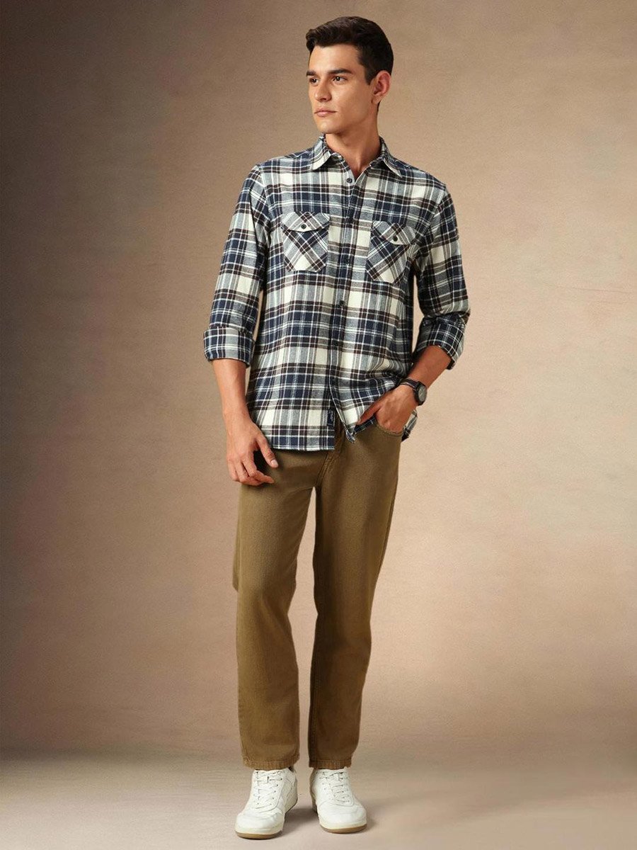Plaid Flannel Long Sleeves Shirt