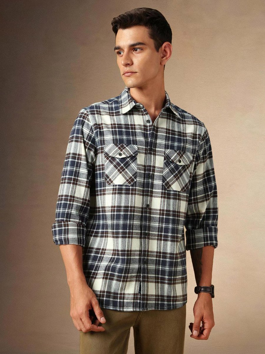 Plaid Flannel Long Sleeves Shirt