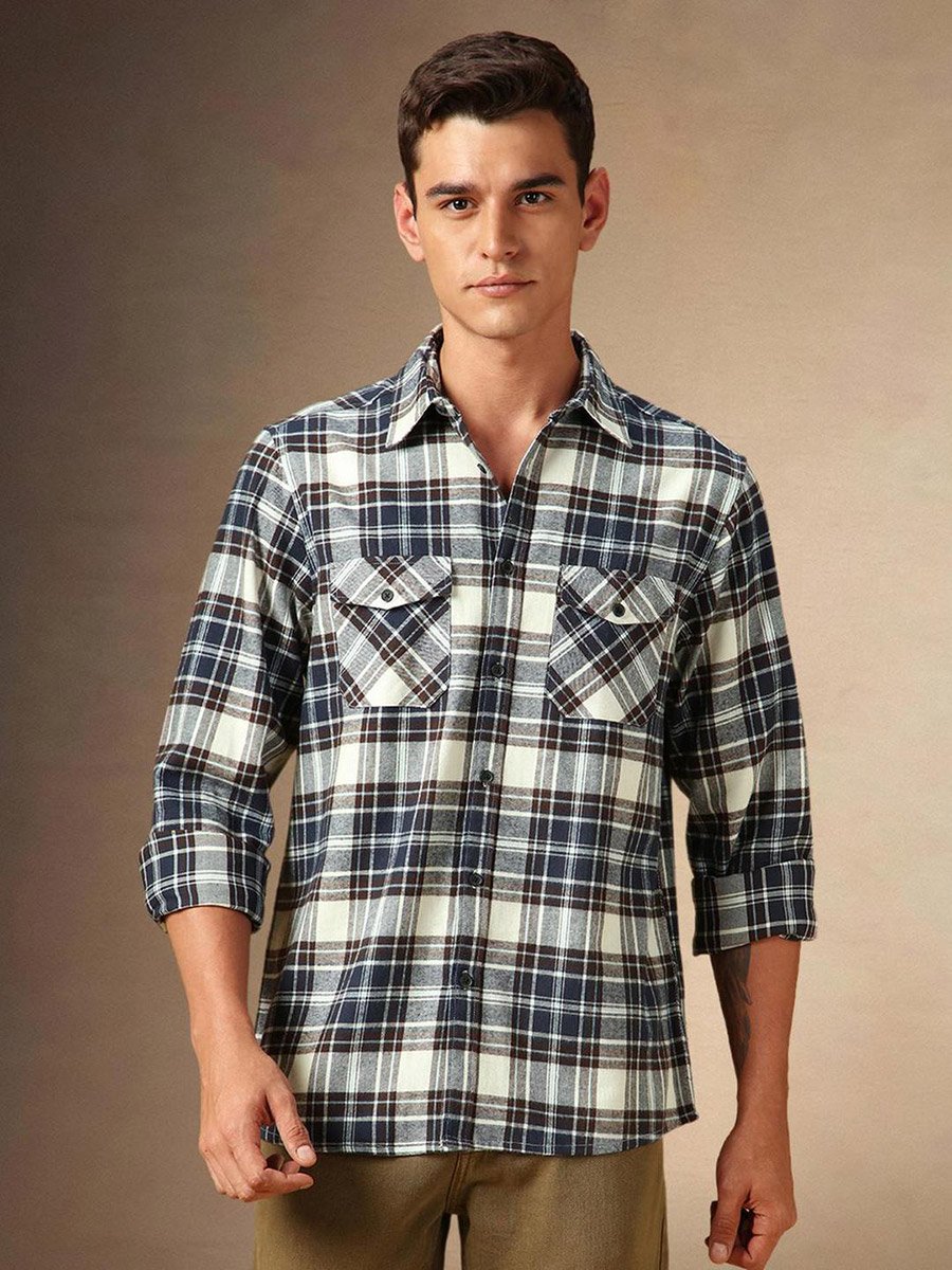 Plaid Flannel Long Sleeves Shirt