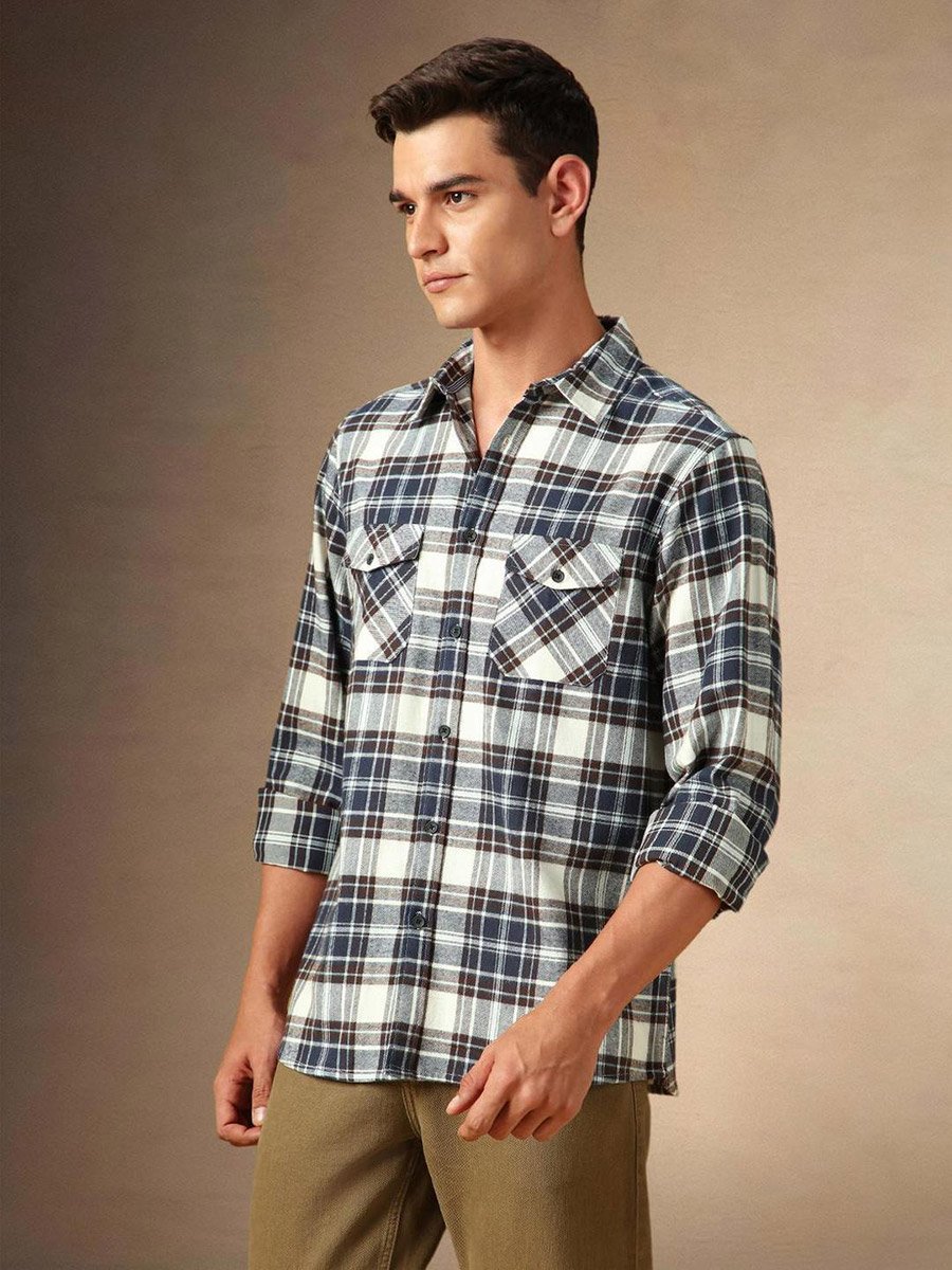 Plaid Flannel Long Sleeves Shirt