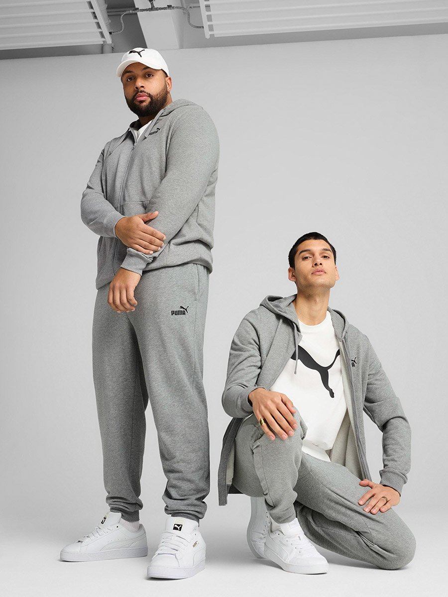 Solid Logo Print Sweatpants