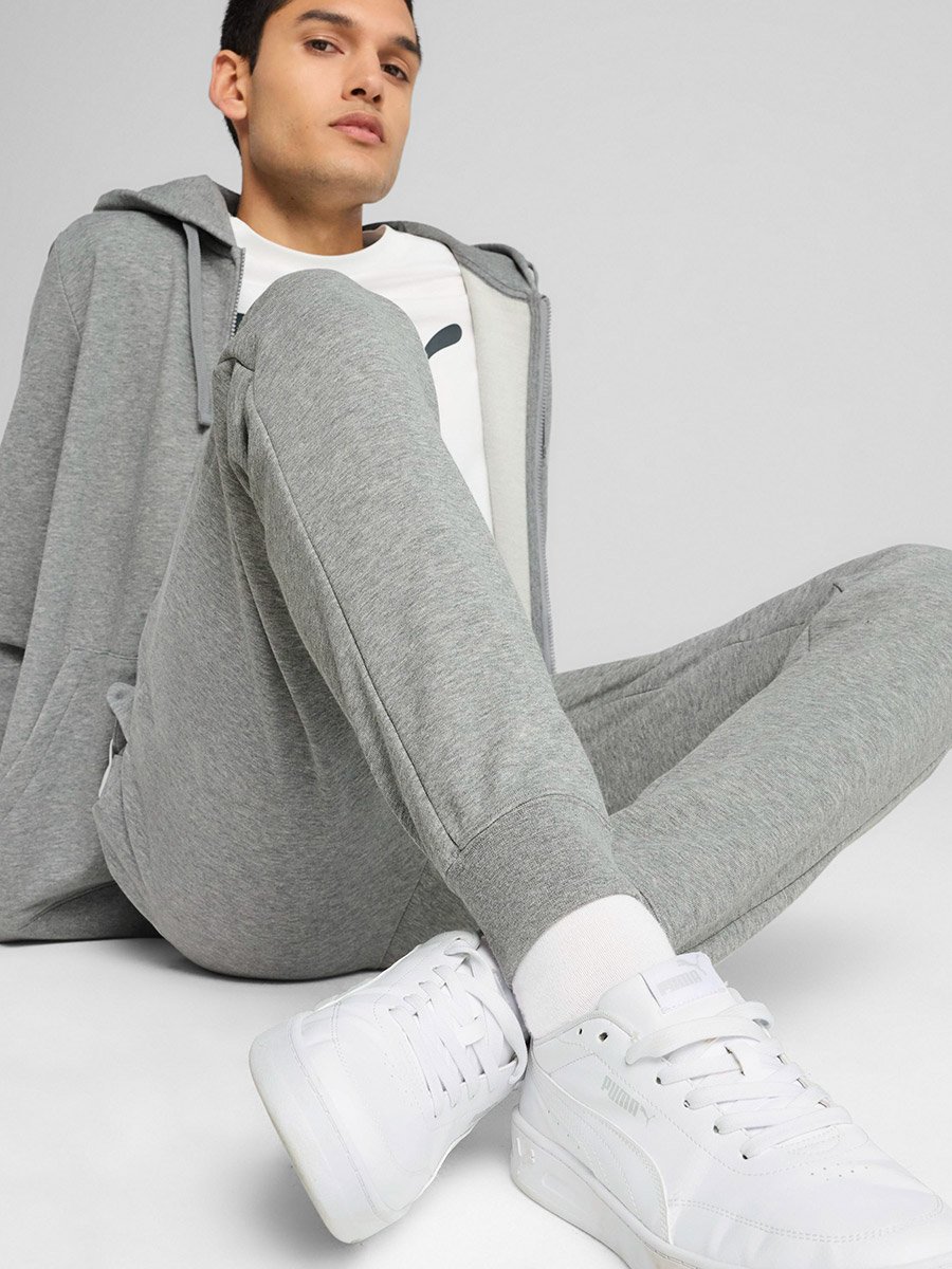 Solid Logo Print Sweatpants