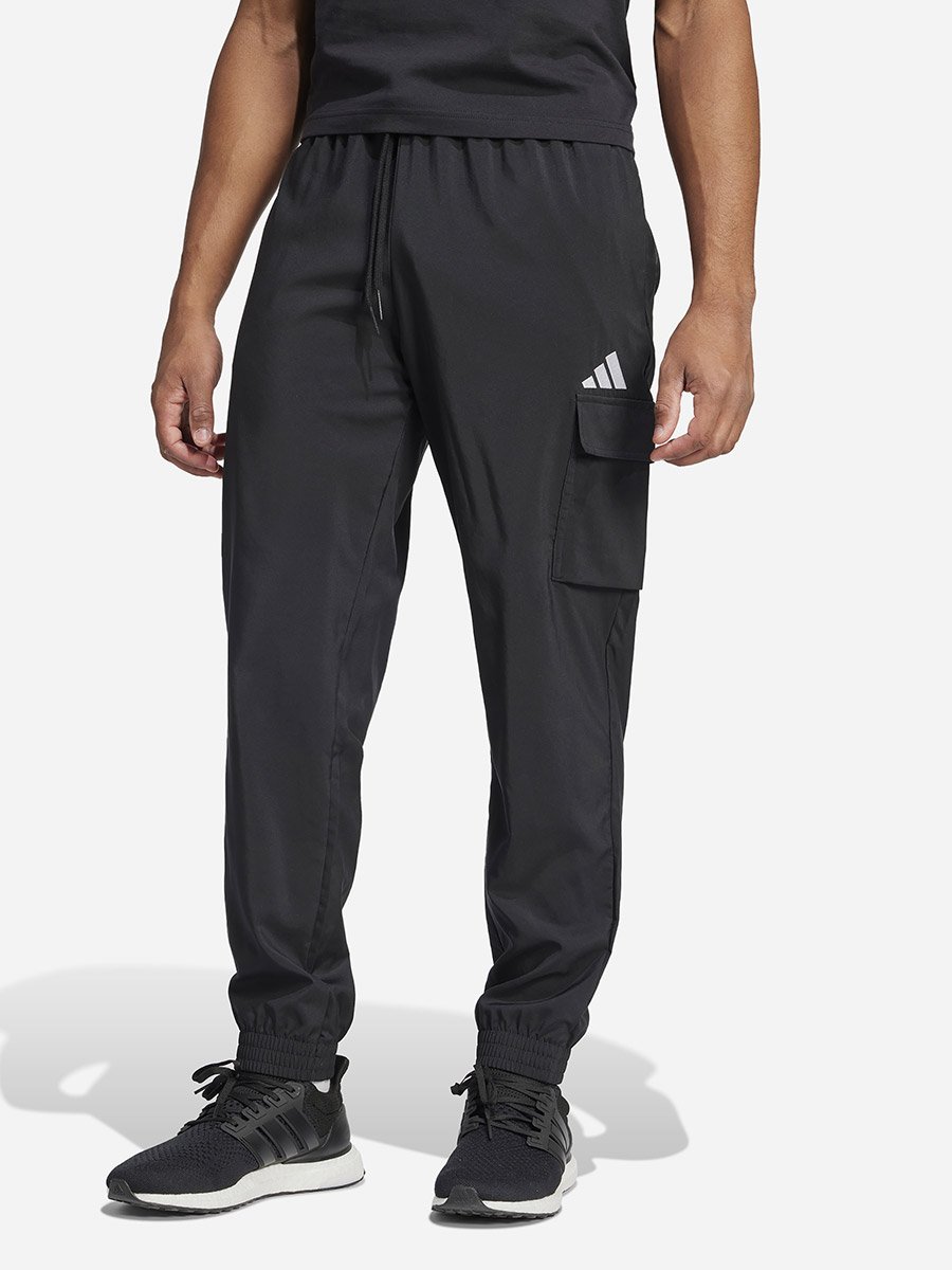 Essentials Small Logo Cargo Men Pants Black