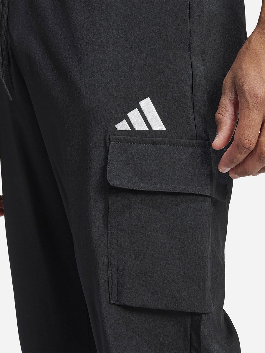 Essentials Small Logo Cargo Men Pants Black