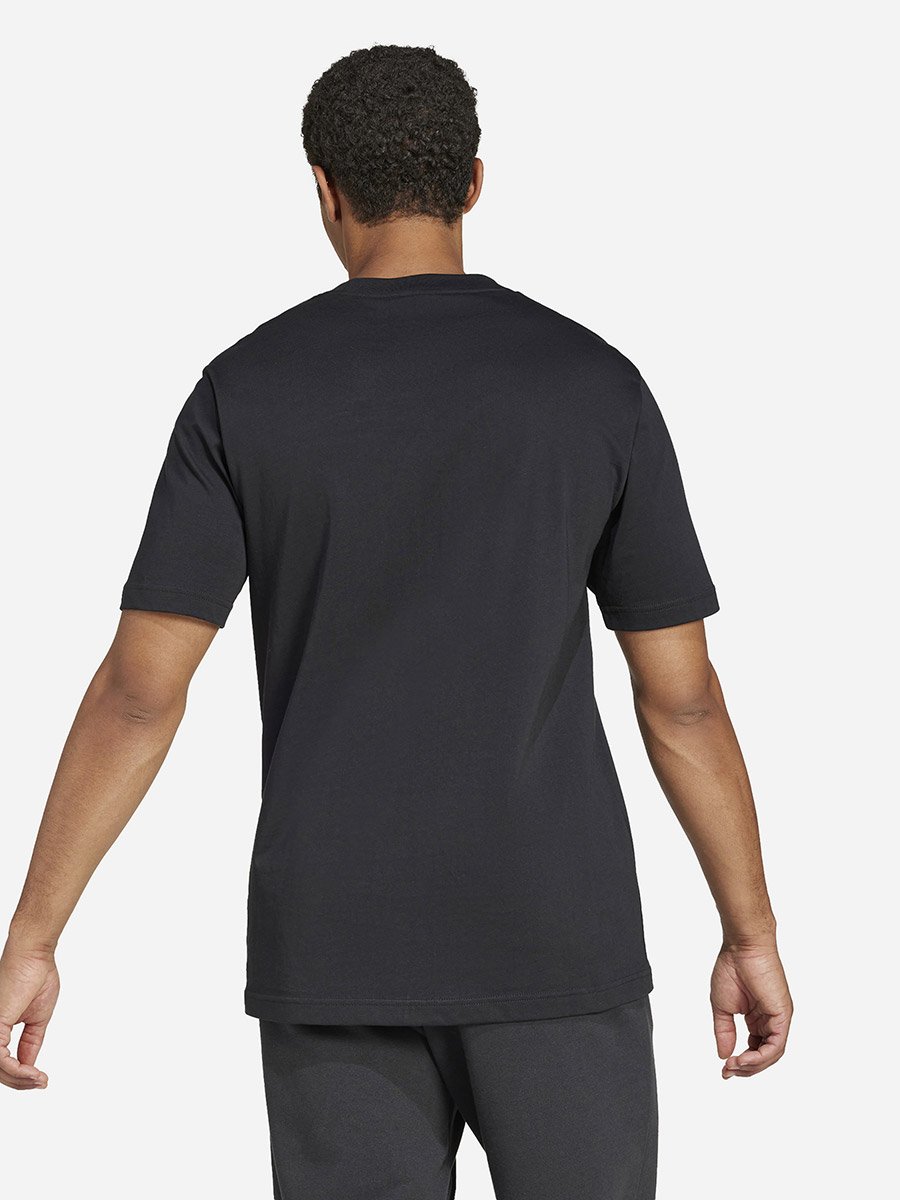 Essentials Big Logo Single Men Graphic T-Shirt Black