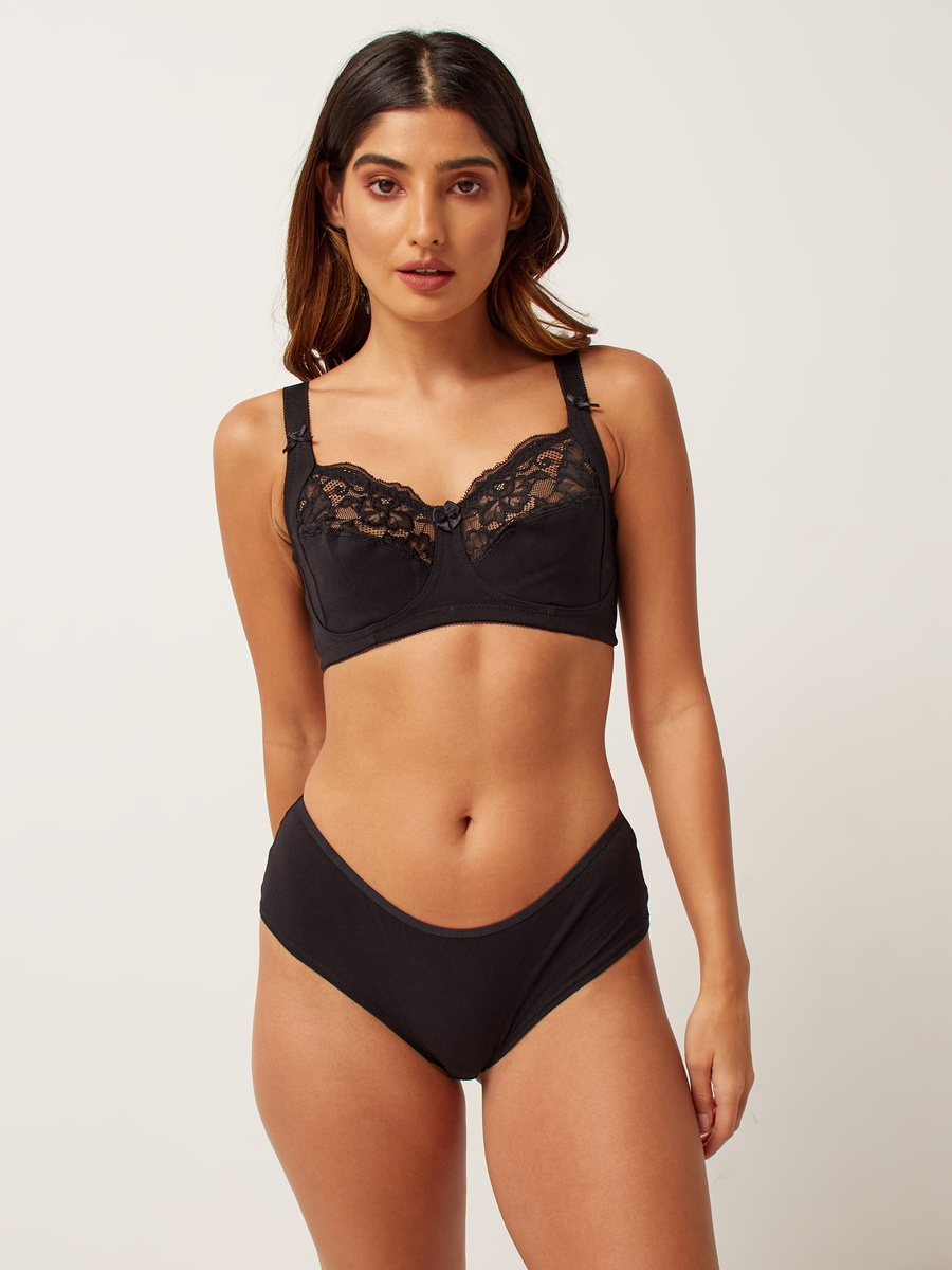 Lace Detail A-Frame Bra