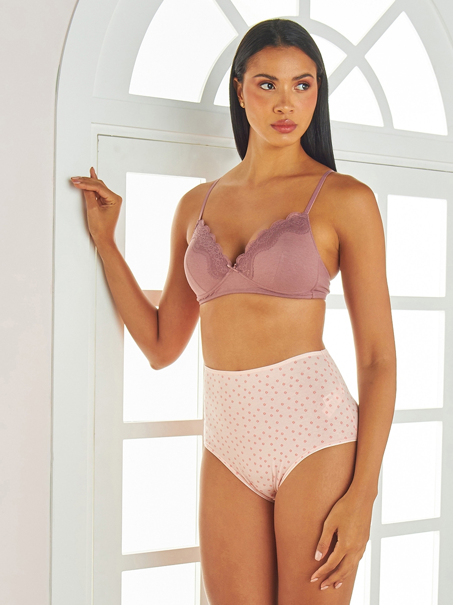 Pack of 2 - Lace Trim Padded Bra