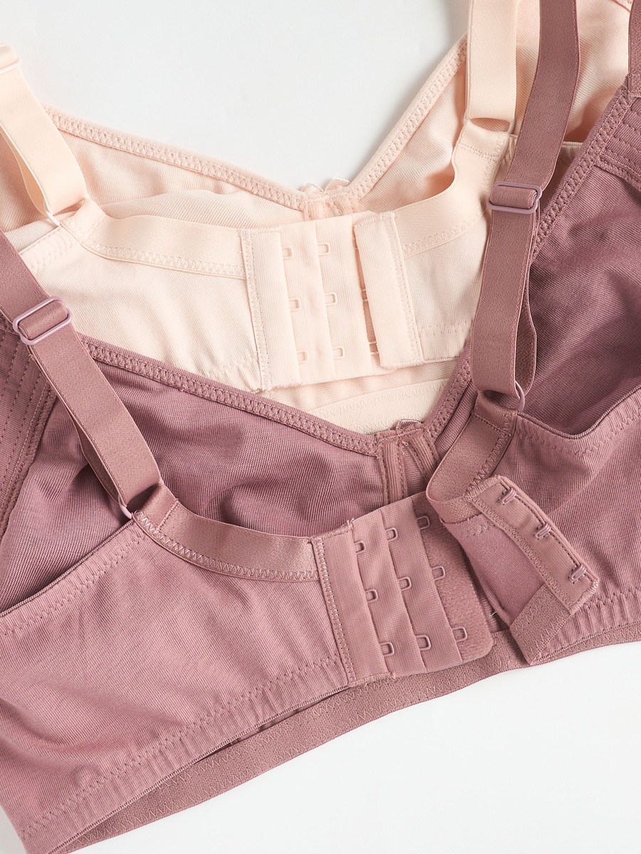 Pack of 2 - Plain Bra with Adjustable Straps
