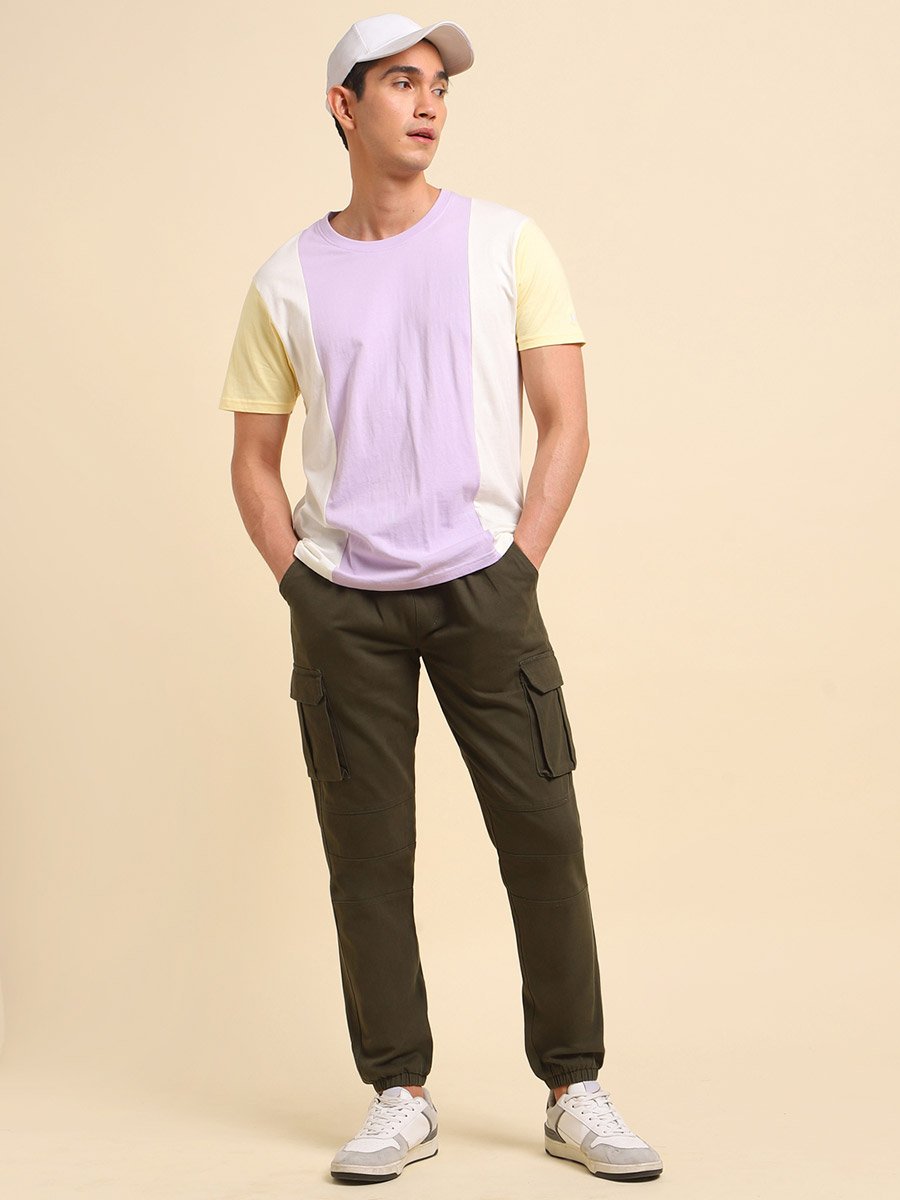 Mid Rise Regular Fit Trousers with Cargo Pockets