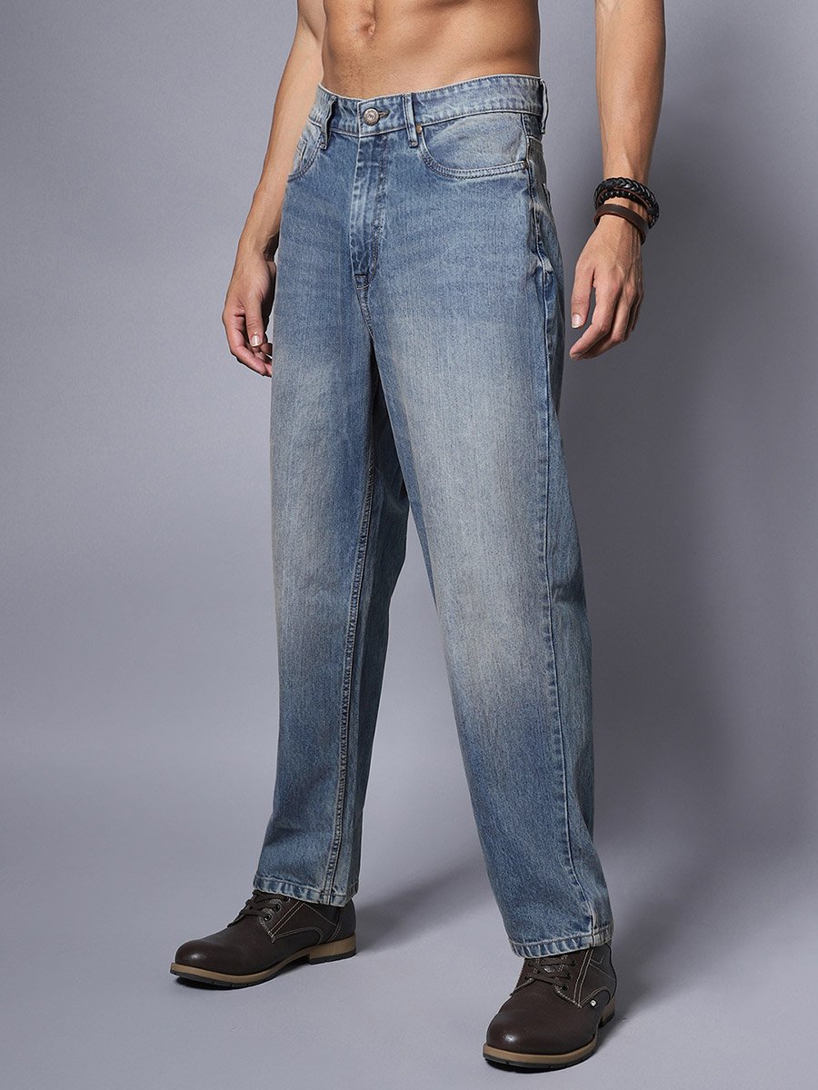 Mid Rise Regular Fit Faded Jeans
