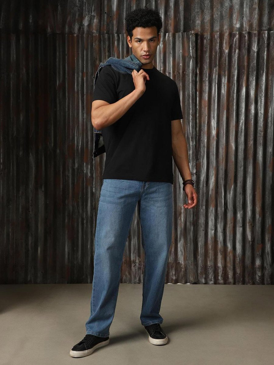 Mid Rise Regular Fit Faded Jeans