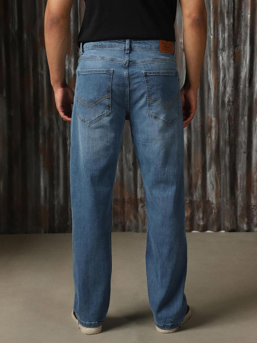 Mid Rise Regular Fit Faded Jeans
