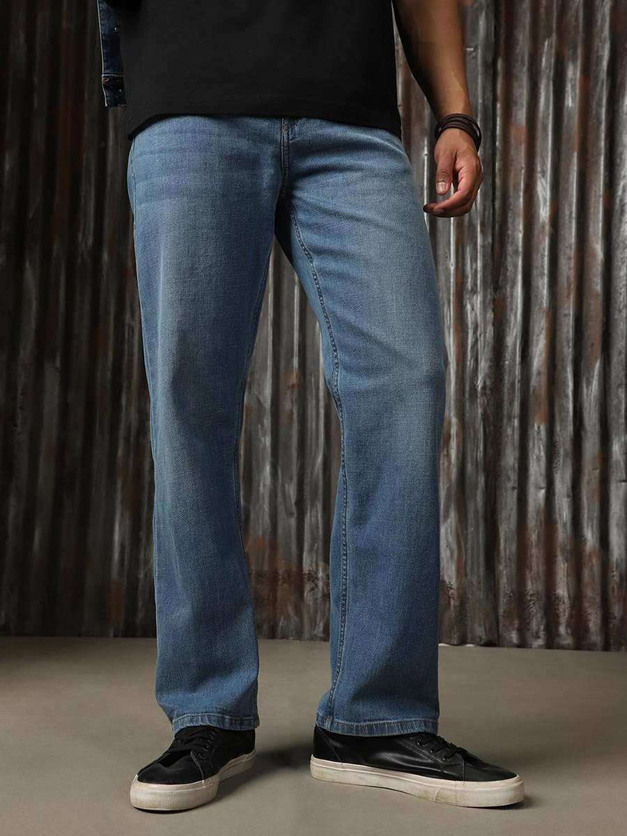 Mid Rise Regular Fit Faded Jeans