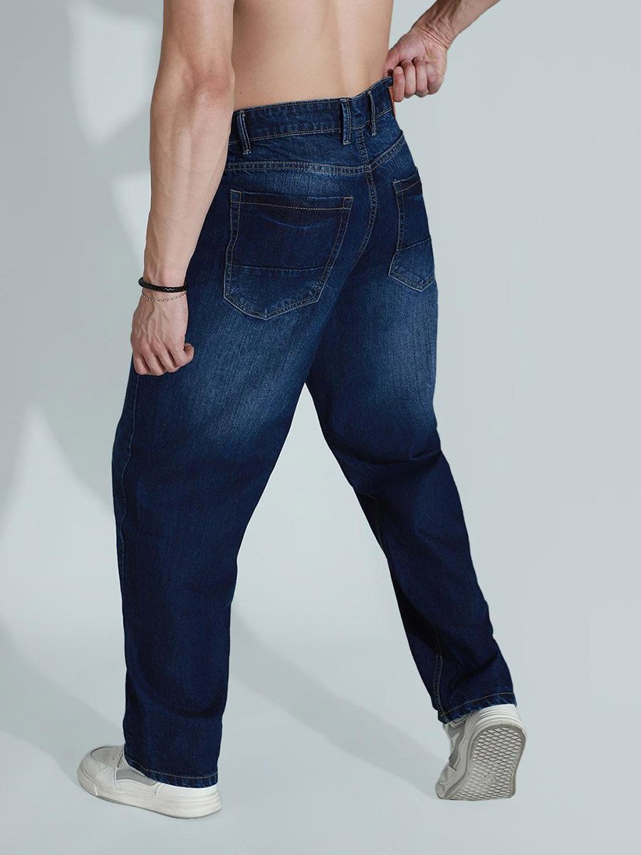 Mid Rise Whiskered Regular Fit Jeans