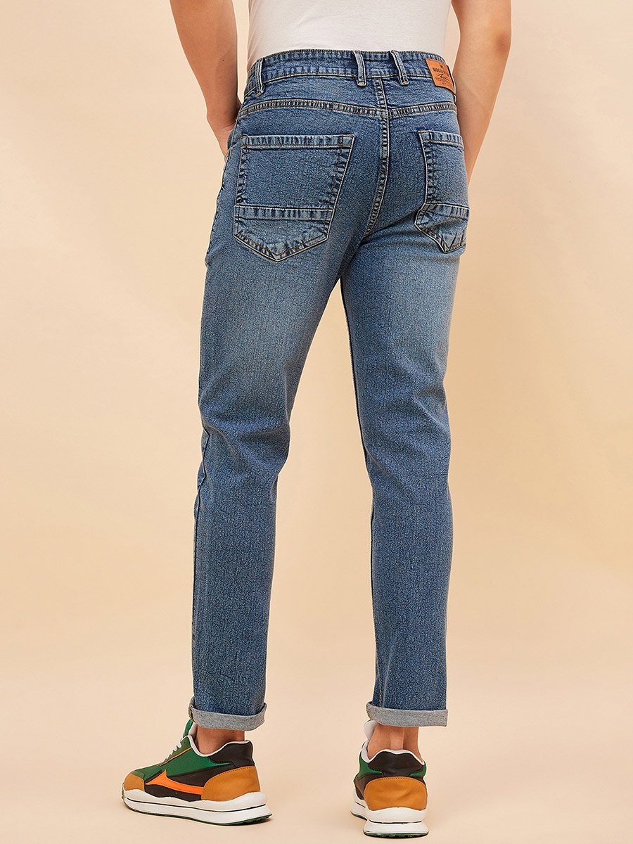 Mid Rise Faded Regular Fit Jeans