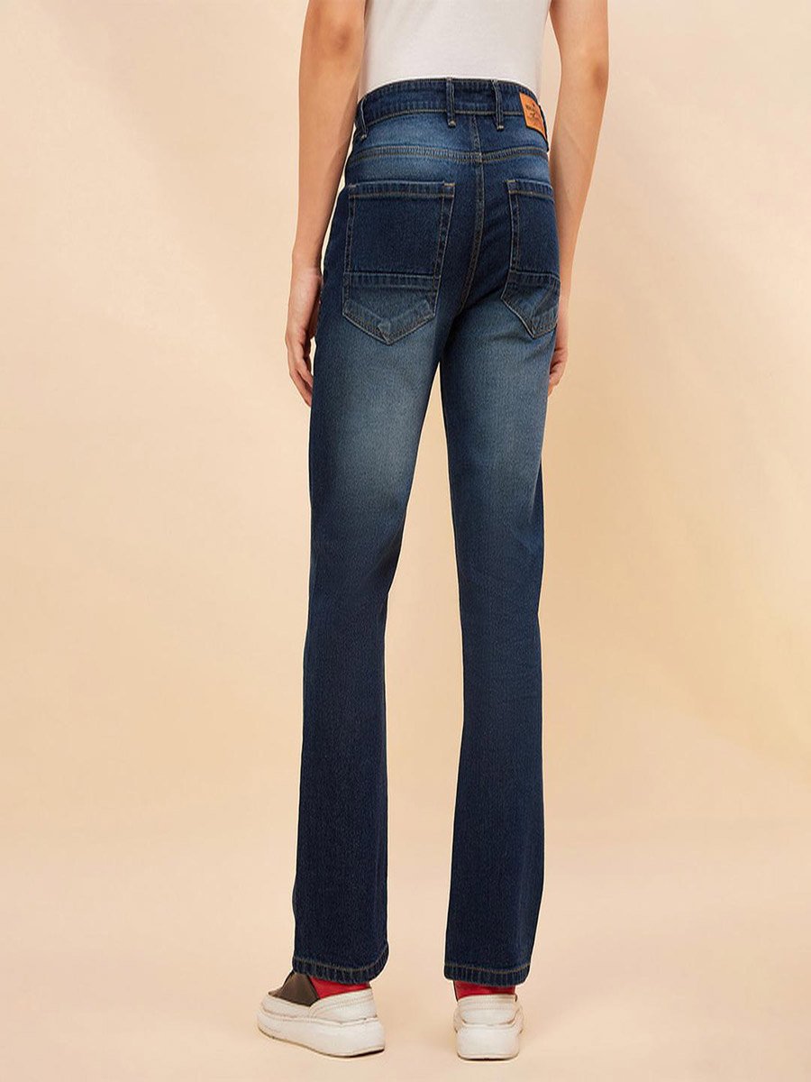 Mid Rise Whiskered Regular Fit Jeans