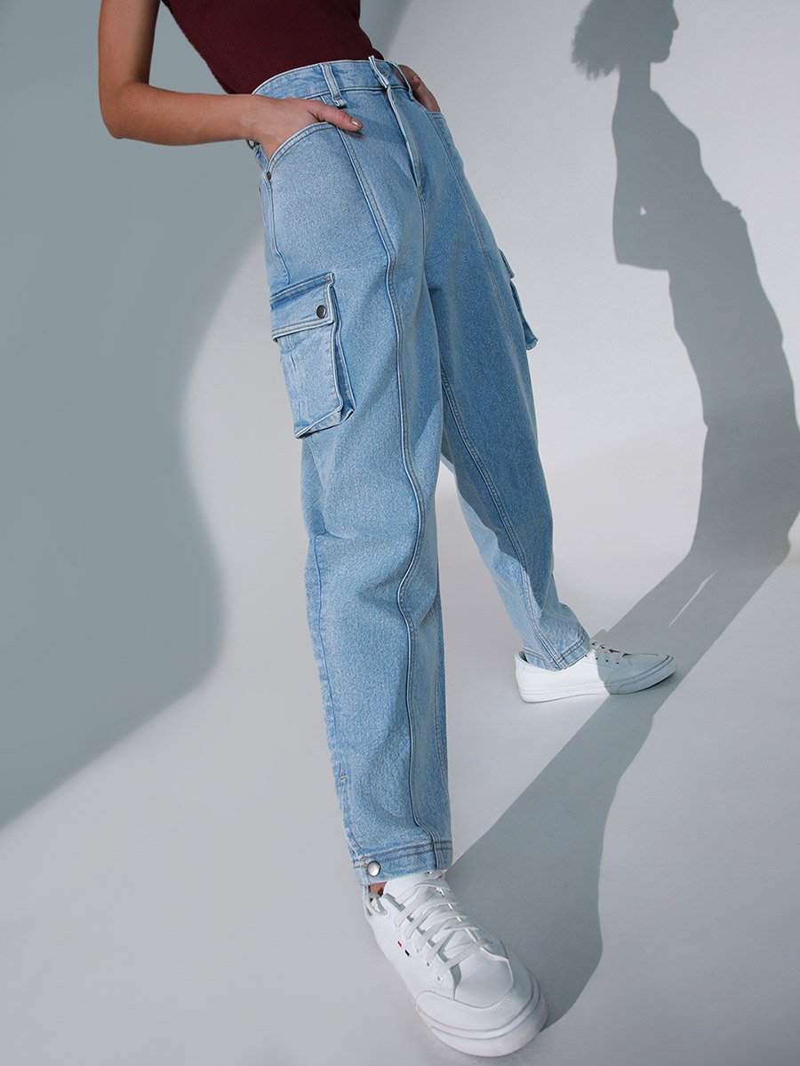 High Rise Ankle Length Jeans