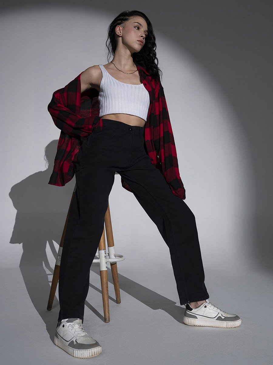 High Rise Relaxed Fit Jeans