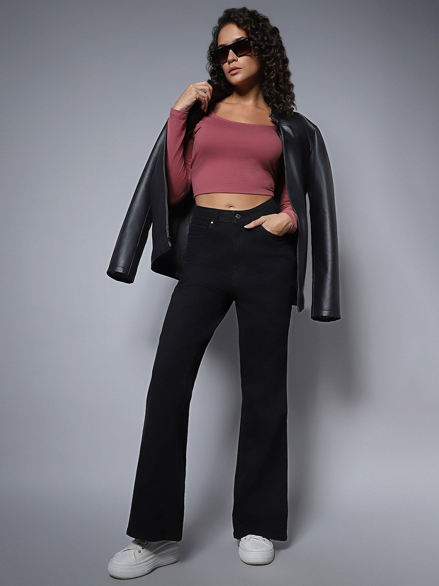 High Star Women Black Jeans