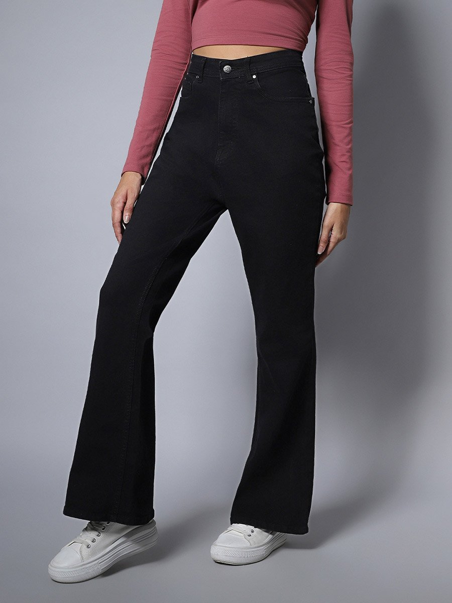 High Star Women Black Jeans