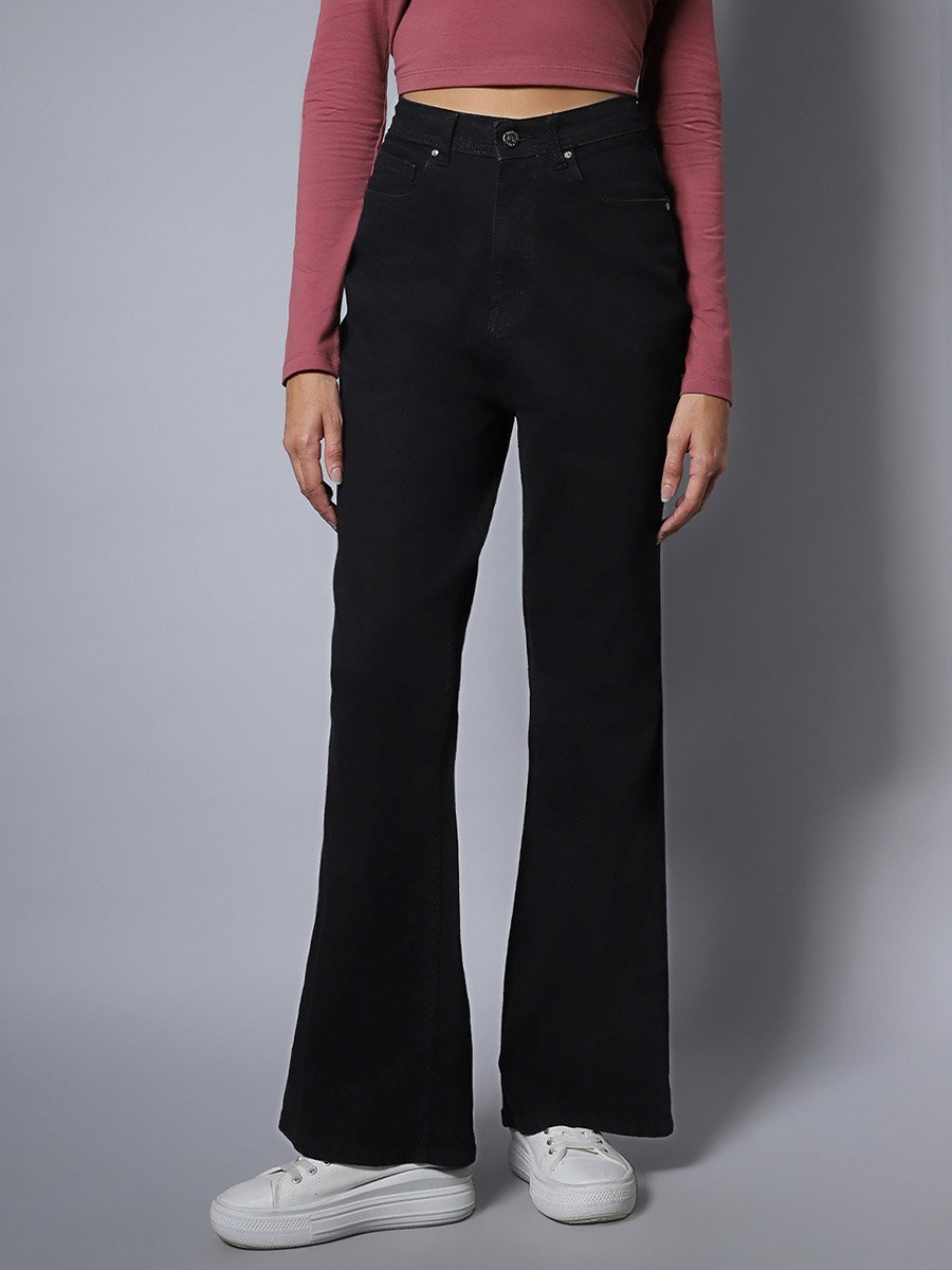 High Star Women Black Jeans