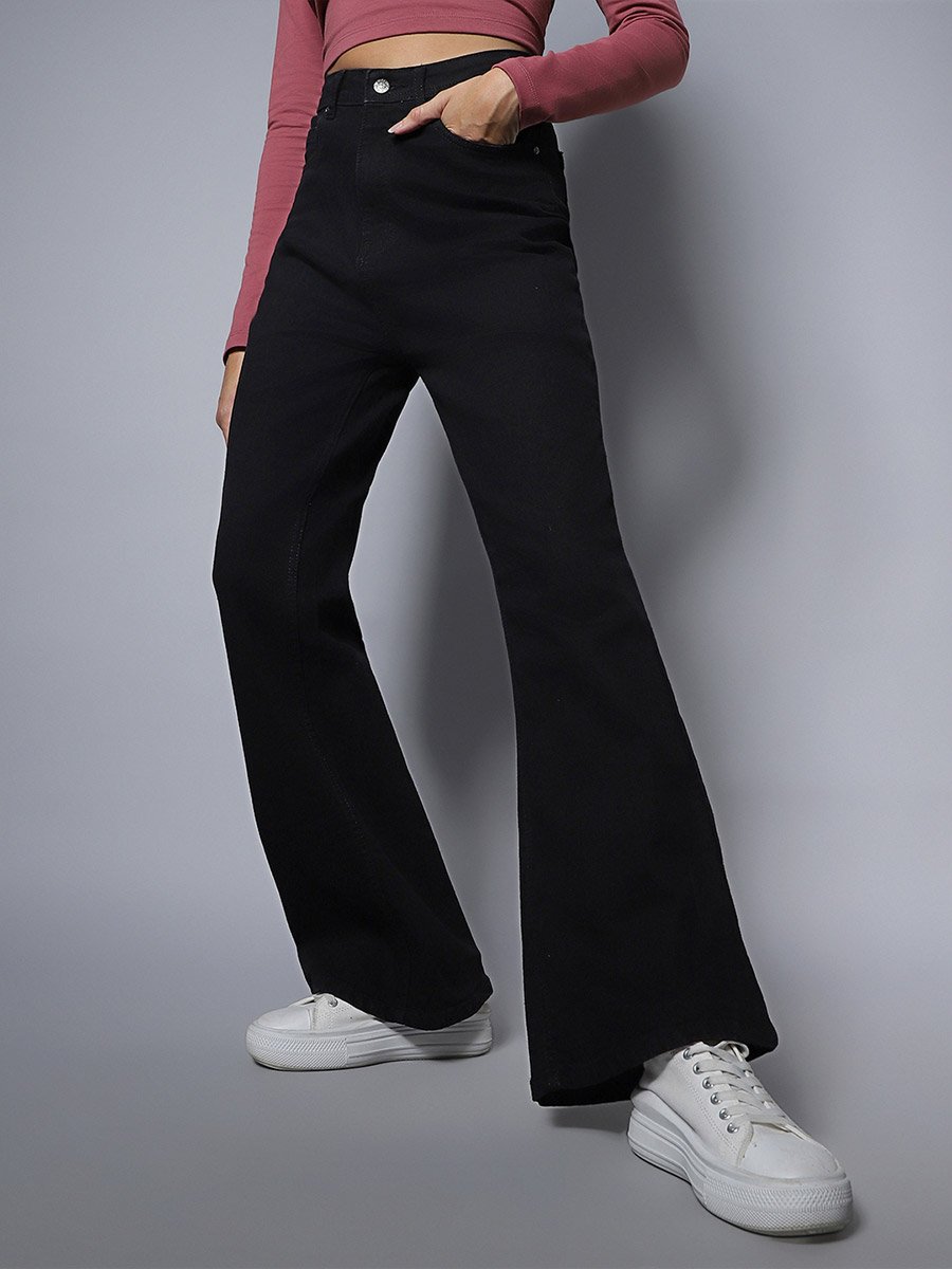 High Star Women Black Jeans