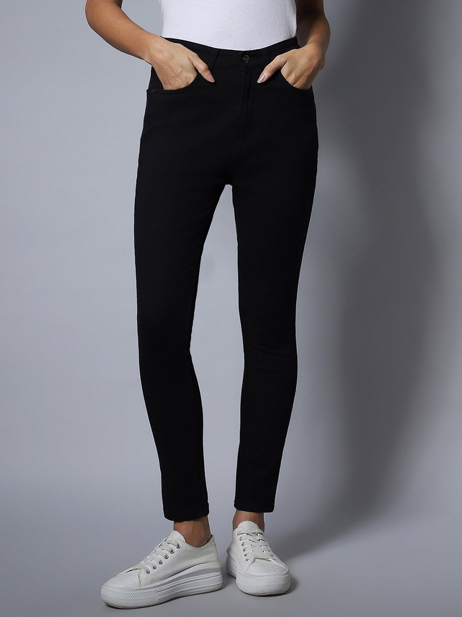 High Rise Ankle Length Jeans