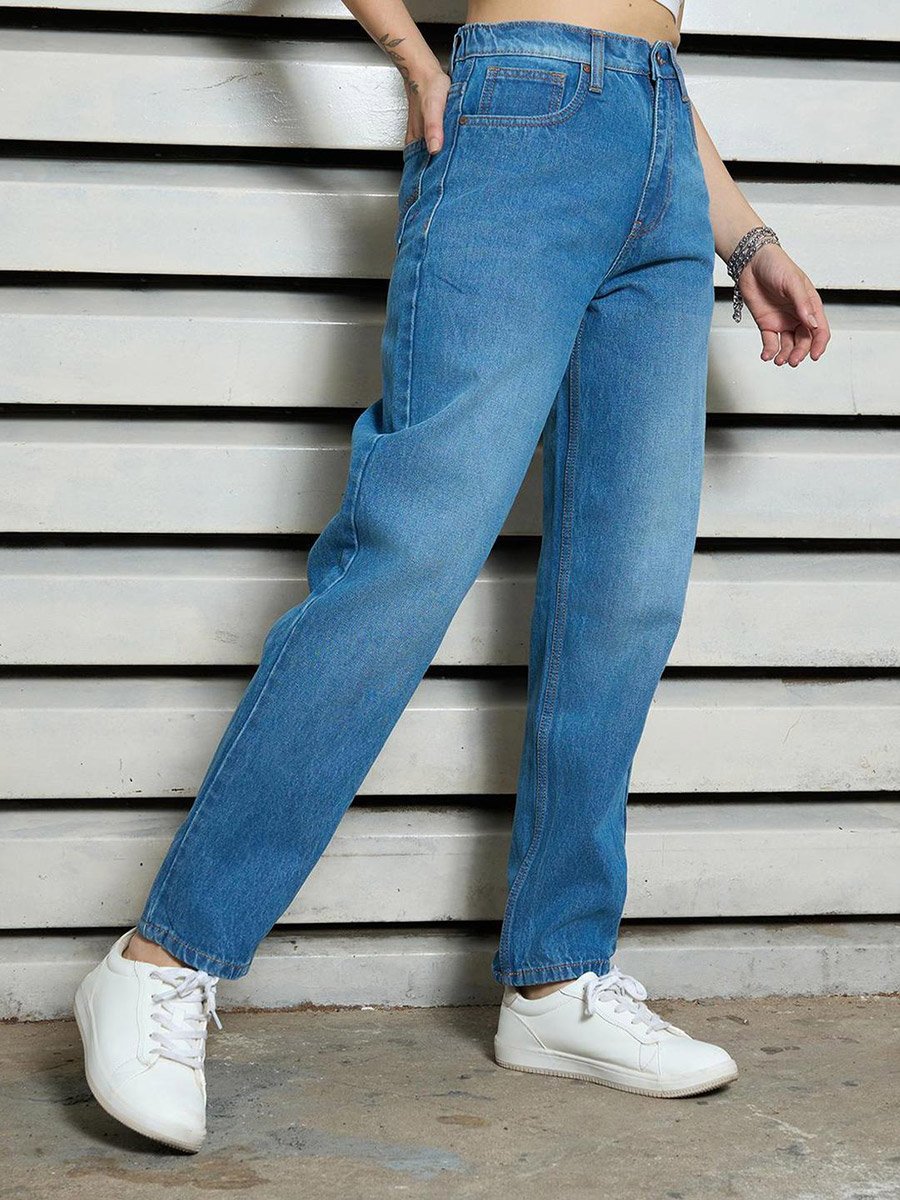 High Rise Regular Fit Jeans