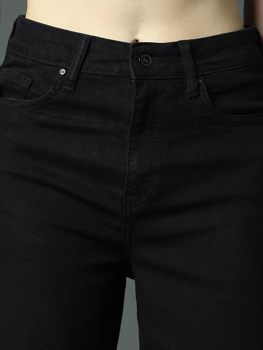  Mid Rise Wide Leg Jeans 