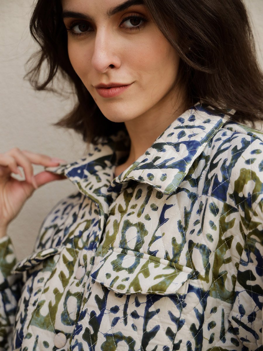 Printed Buttoned Shirt and Shorts Co-Ords