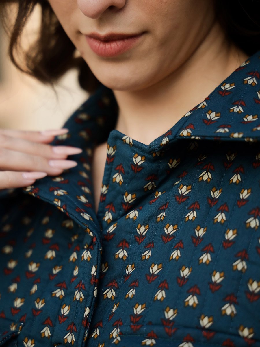 Floral Printed Buttoned Shirt and Shorts Co-Ords