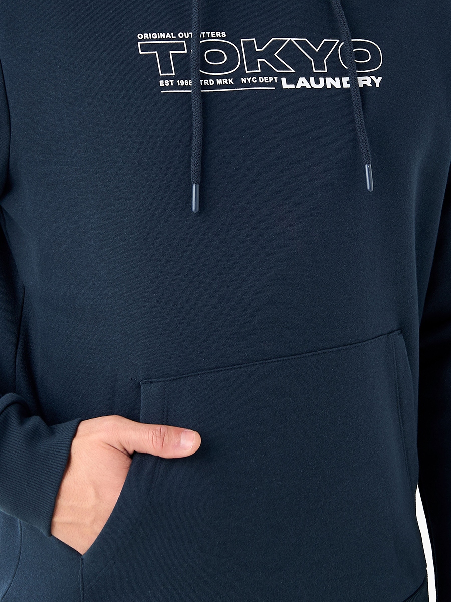 Printed Hooded Sweatshirt with Long Sleeves