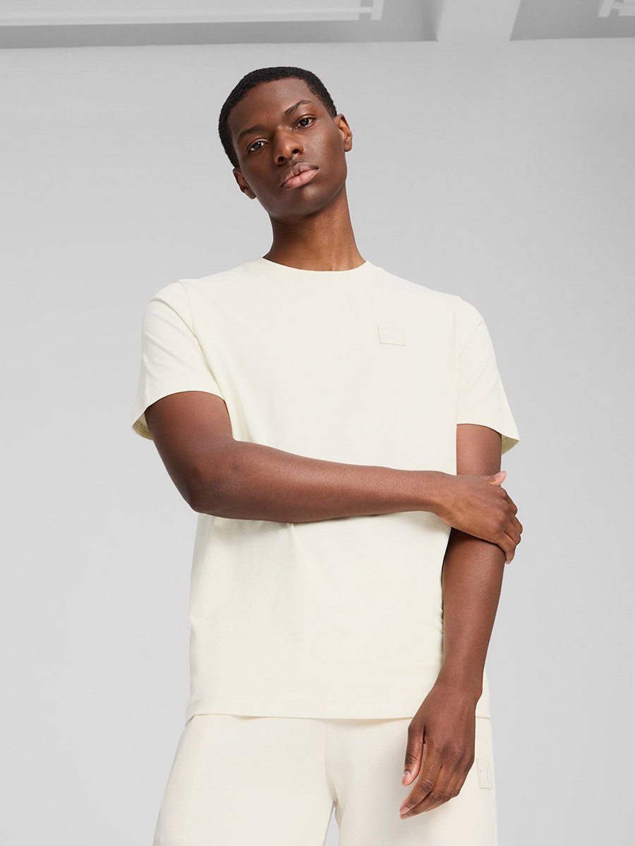 Solid Regular Fit T-Shirt with Patch Detail