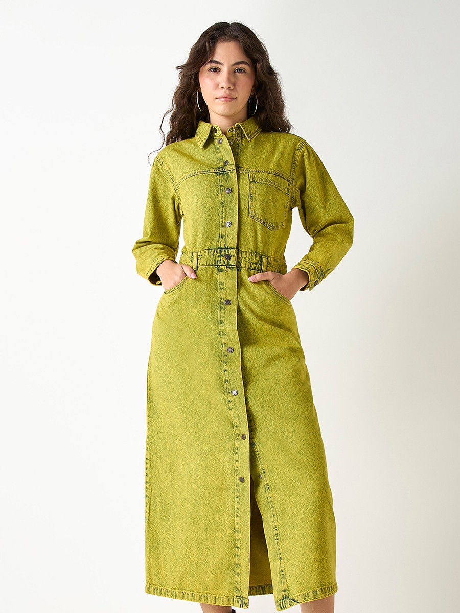 white christmas dresses Isa Denim Dress – SAU LEE